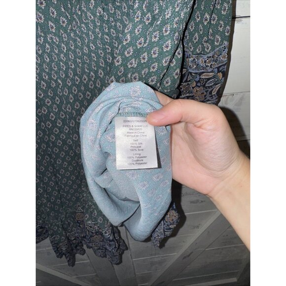 Veronica Beard Destiny print Paisley 100% silk dress W/ Slip. Size 18 MSRP $598 - Picture 9 of 12